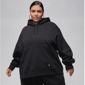 Jordan Black Hoodie with Satin Hood